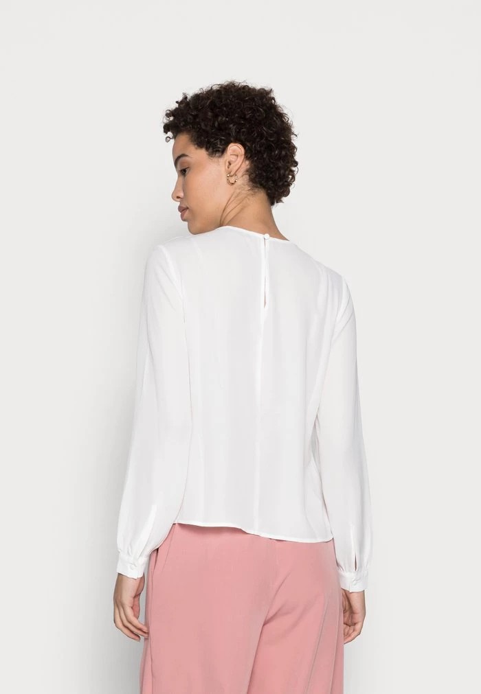 Chemise ANNA FIELD Anna Field Crew Neck Blouses With Puffed Sleeves Blanche Femme | AQY-3256998